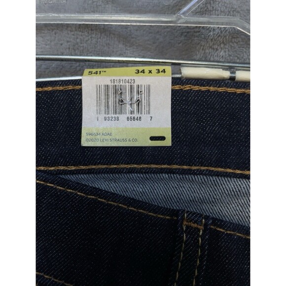 Levi's Flex 541 Athletic Taper Men’s Stretch Dark Blue Jeans Size 34X34 - Picture 9 of 16